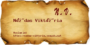 Nádas Viktória névjegykártya
